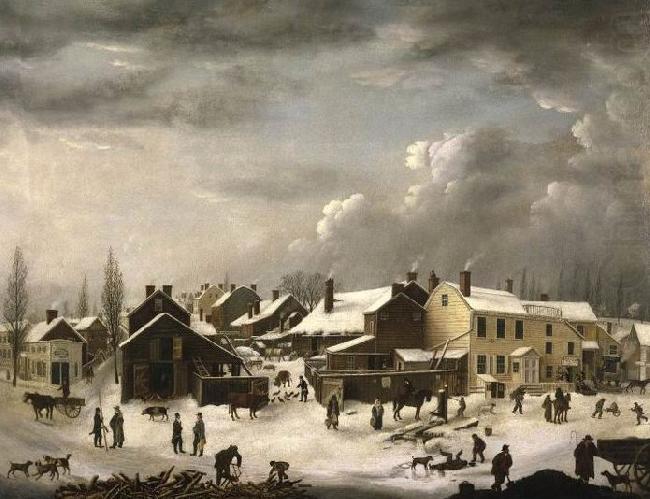 Winter Scene in Brooklyn, Francis Guy